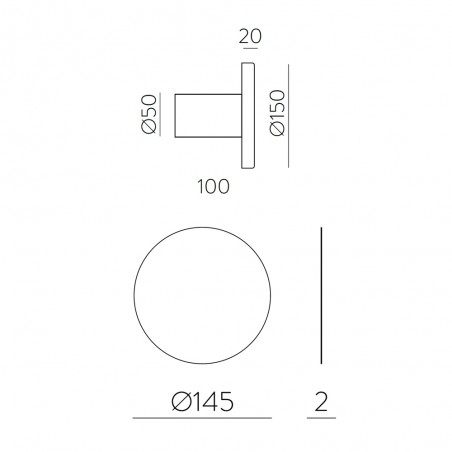 Aplique de pared LED Chamaleon (10.5W)