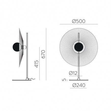 Table Lamp Pamela Rope 50