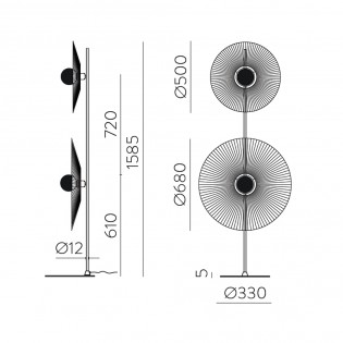 Floor Lamp Pamela Rope (2 lights)