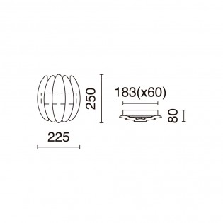 Aplique de pared LED Petal (20W)