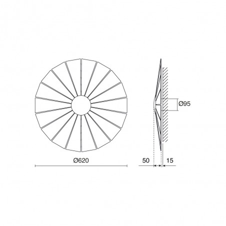 LED Wall Lamp Eye M (21W)