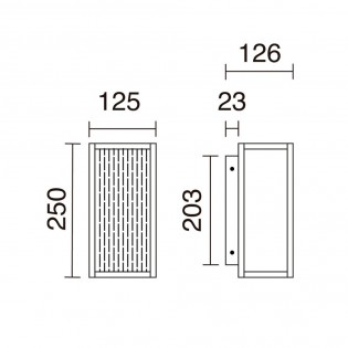 Aplique de exterior LED Simil (6.50W)