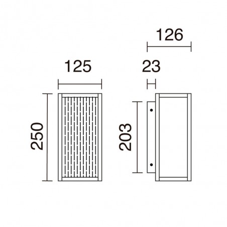 LED Outdoor Wall Lamp Simil (6.50W)