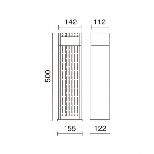 LED Outdoor Bollard Lamp Simil (7W)