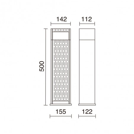 LED Outdoor Bollard Lamp Simil (7W)