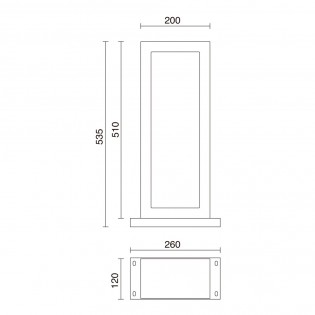 Baliza de exterior LED Stone H510 (6W)