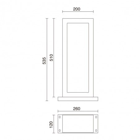 Baliza de exterior LED Stone H510 (6W)