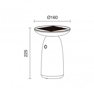 Lámpara de mesa portátil LED Versa (10W)