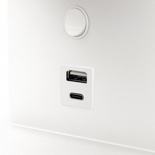 Aplique LED con interruptor y USB Slim (6W) I