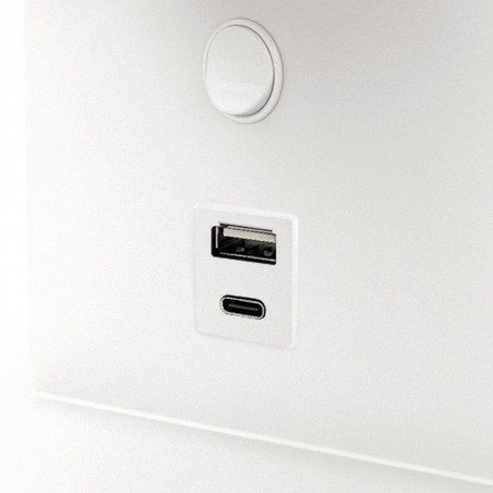 Aplique LED con interruptor y USB Slim (6W) I