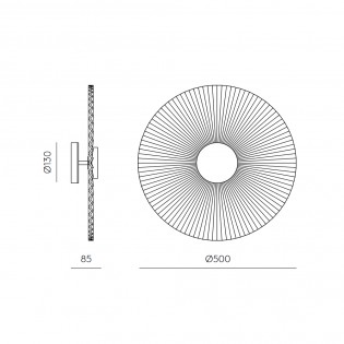 Aplique de pared LED Osion Rosa (9W)