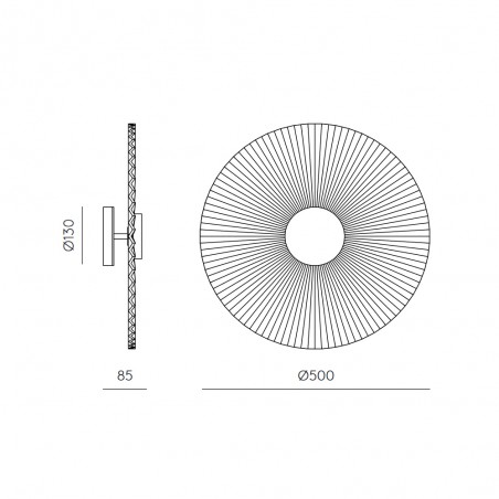 Aplique de pared LED Osion Rosa (9W)
