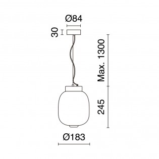 LED Ceiling Lamp Krista Green (10W)
