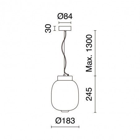 LED Ceiling Lamp Krista Green (10W)
