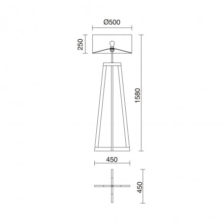 Floor lamp Kara Natural