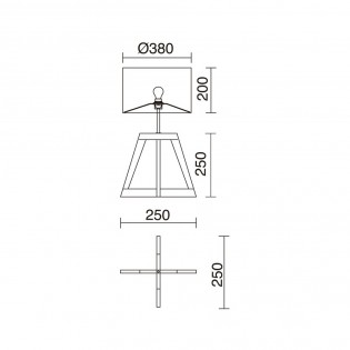 Table lamp Kara Natural