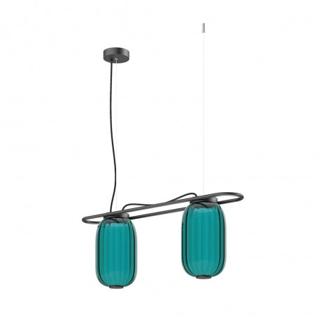 Lámpara de techo Krista Azul (2 luces)