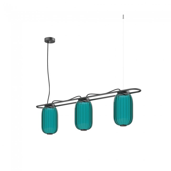 LED Ceiling Lamp Krista Blue (3x10W)