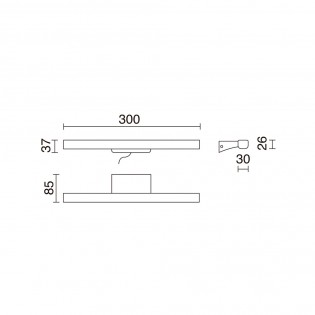 LED wall lamp for bathrooms Sleet CCT (6W)