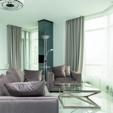 LED Floor Lamp Olimpia Níckel (18W+5W)
