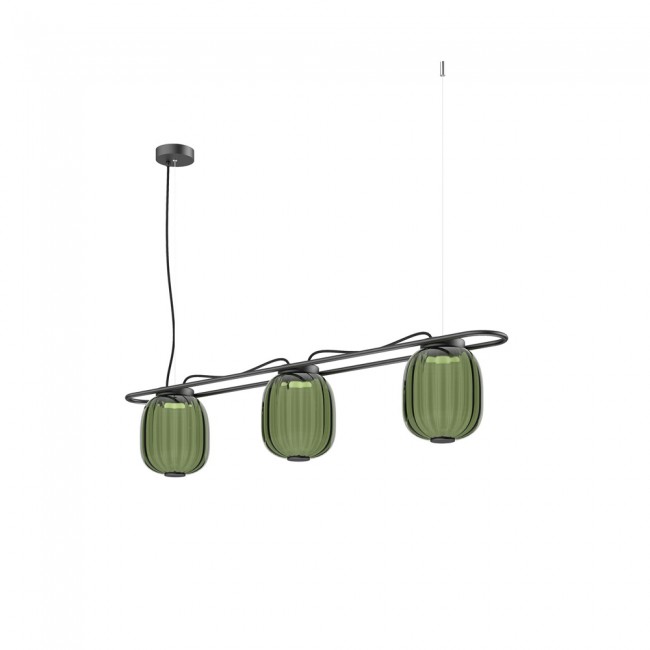 LED Ceiling Lamp Krista Green (3x10W)