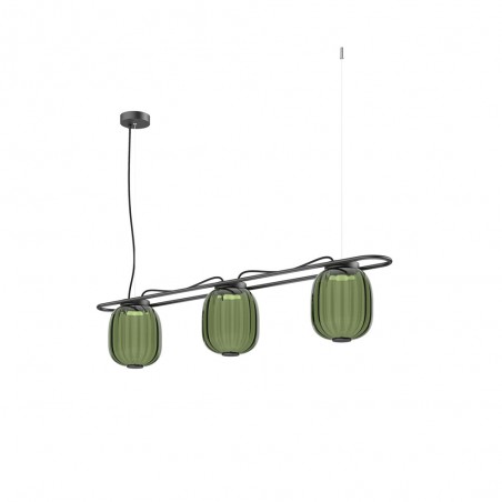 LED Ceiling Lamp Krista Green (3x10W)