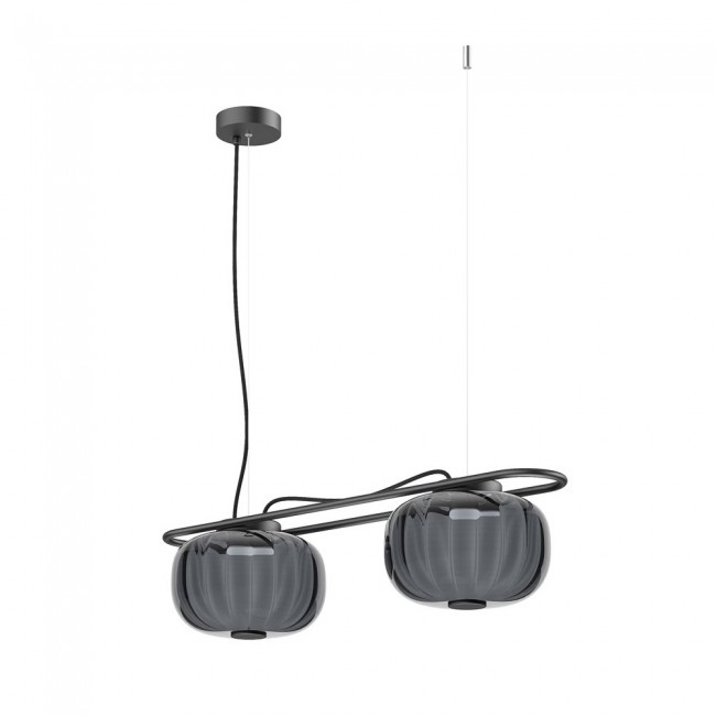 LED Ceiling Lamp Krista Smoked (2x19W)