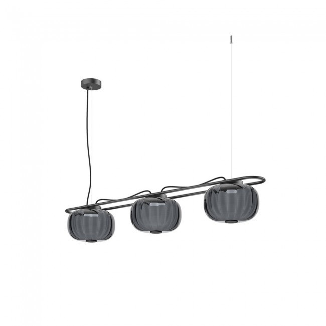 LED Ceiling Lamp Krista Smoked (3x19W)