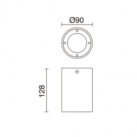 Outdoor Flush Lamp Stone
