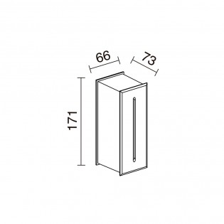 Empotrable de pared de exterior LED Dambel (3W)