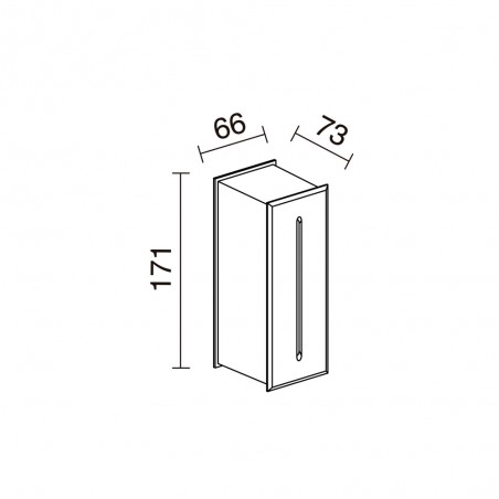 Empotrable de pared de exterior LED Dambel (3W)
