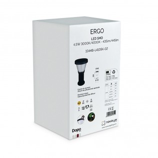 Outdoor LED solar pedestal lamp Ergo 2CCT (4.5W)