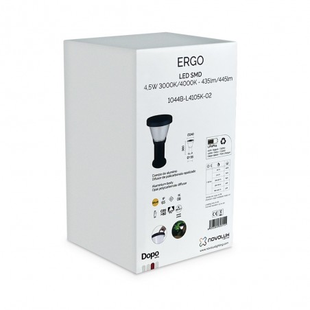 Outdoor LED solar pedestal lamp Ergo 2CCT (4.5W)
