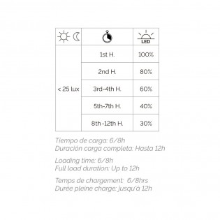 Outdoor LED solar pedestal lamp Ergo 2CCT (4.5W)