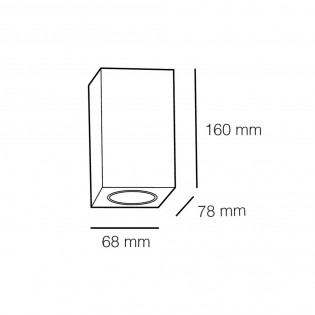 Pack 2 x Aplique de pared exterior Classic (2 luces)