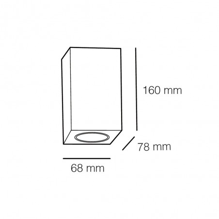 Pack 2 x Aplique de pared exterior Classic (2 luces)