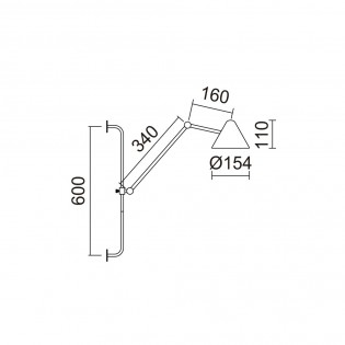 Aplique de pared LED Arm S (5W)