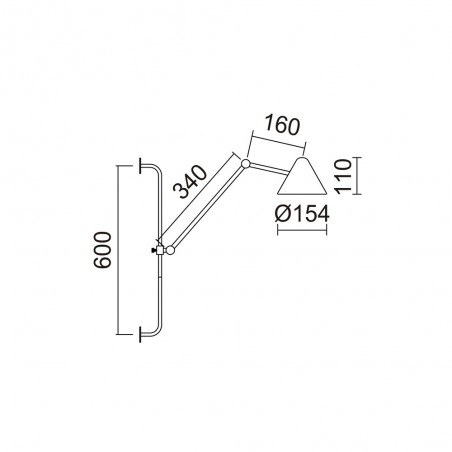 LED Wall Lamp LED Arm S (5W)