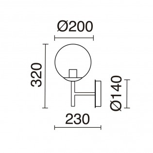 Wall Lamp Oxy Clear