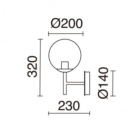 Wall Lamp Oxy Clear