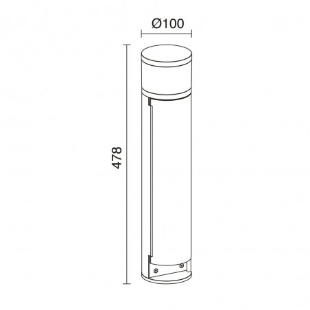 LED bollard lamp with plug Lua (2.5W)