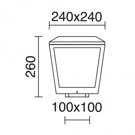 Outdoor LED Bollard Lamp Bled (20W)