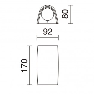 Aplique de exterior LED Estel (2x3.50W)