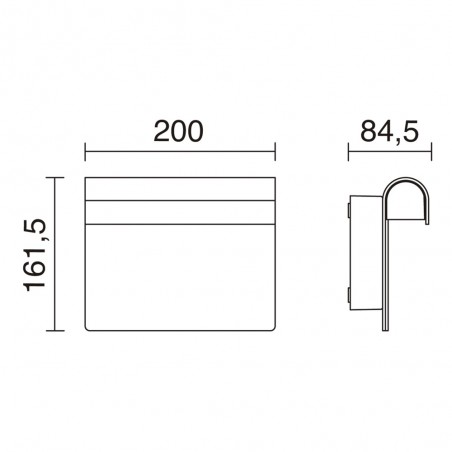 Outdoor LED Wall Lamp Number (7W)