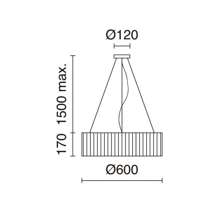 LED Pendant Lamp Vorada (25W)