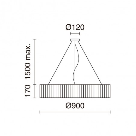 LED Pendant Lamp Vorada (29W)