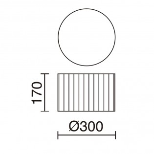 Plafón de techo LED Vorada (12W)