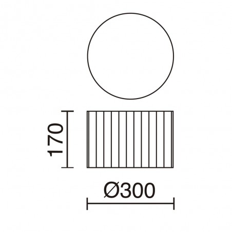 Plafón de techo LED Vorada (12W)