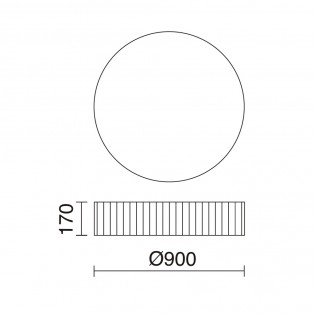 Plafón de techo LED Vorada (29W)