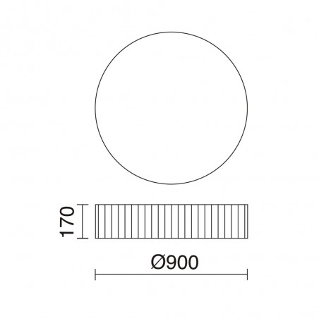 Plafón de techo LED Vorada (29W)